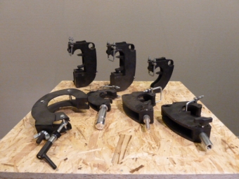 7 stuks Heavy Duty trigger klem Oud model zwart. Ex DEMO in één Koop!