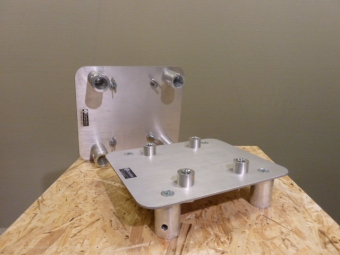 2x Aluminium Robe quickl. 4x Female Basepl 30 voor DL-serie